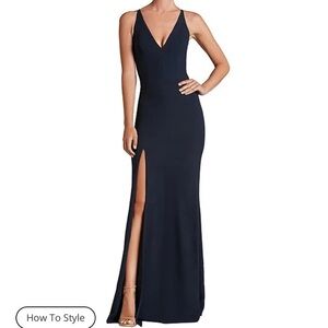 Dress the Population Black Maxi Dress **NEW W/TAGS**